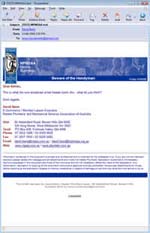 MPMSAA e newsletter designs